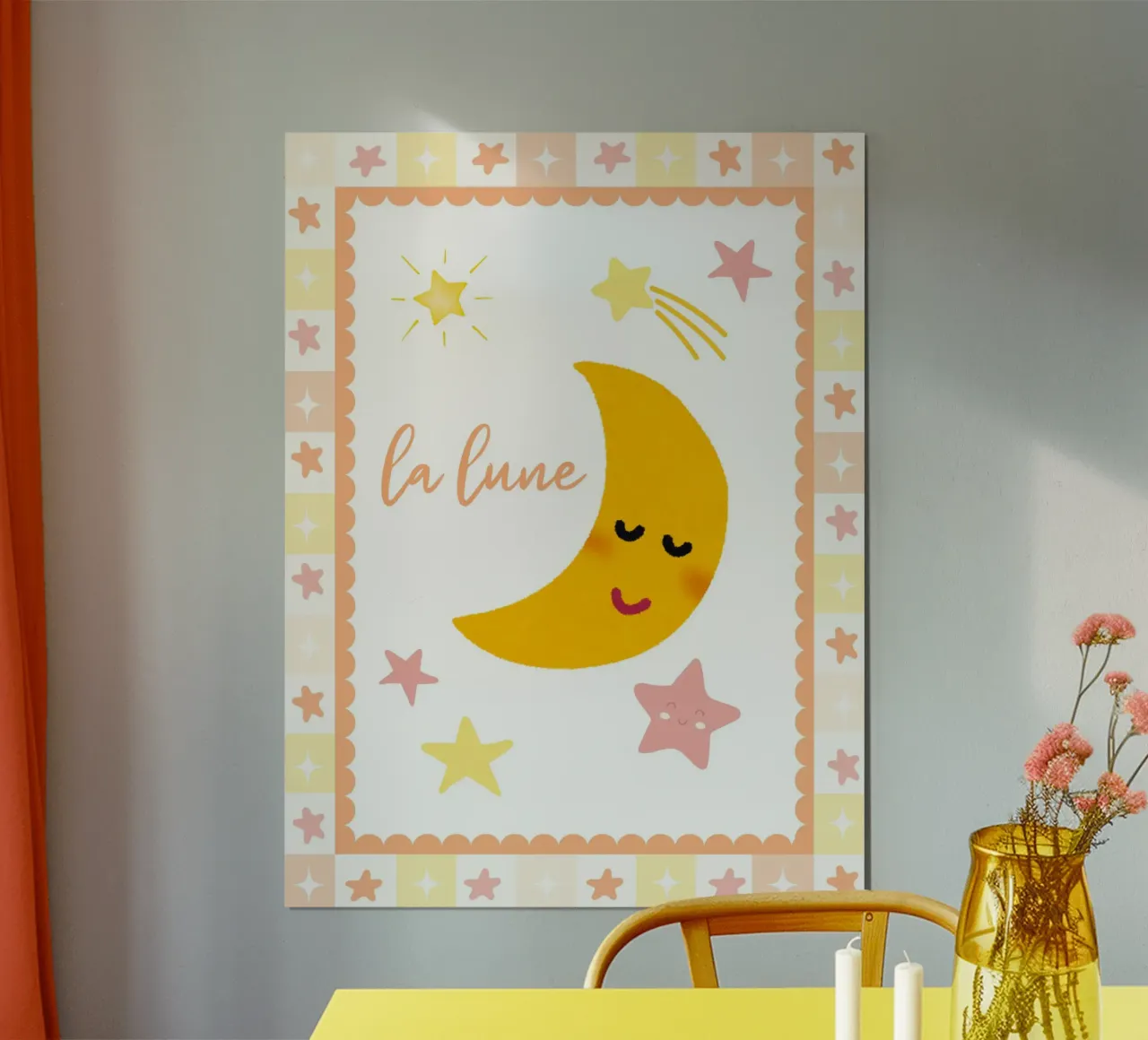 La Lune Print, Póster Celestial, Star Print Nursery Wall Art poster de SunshinePrints