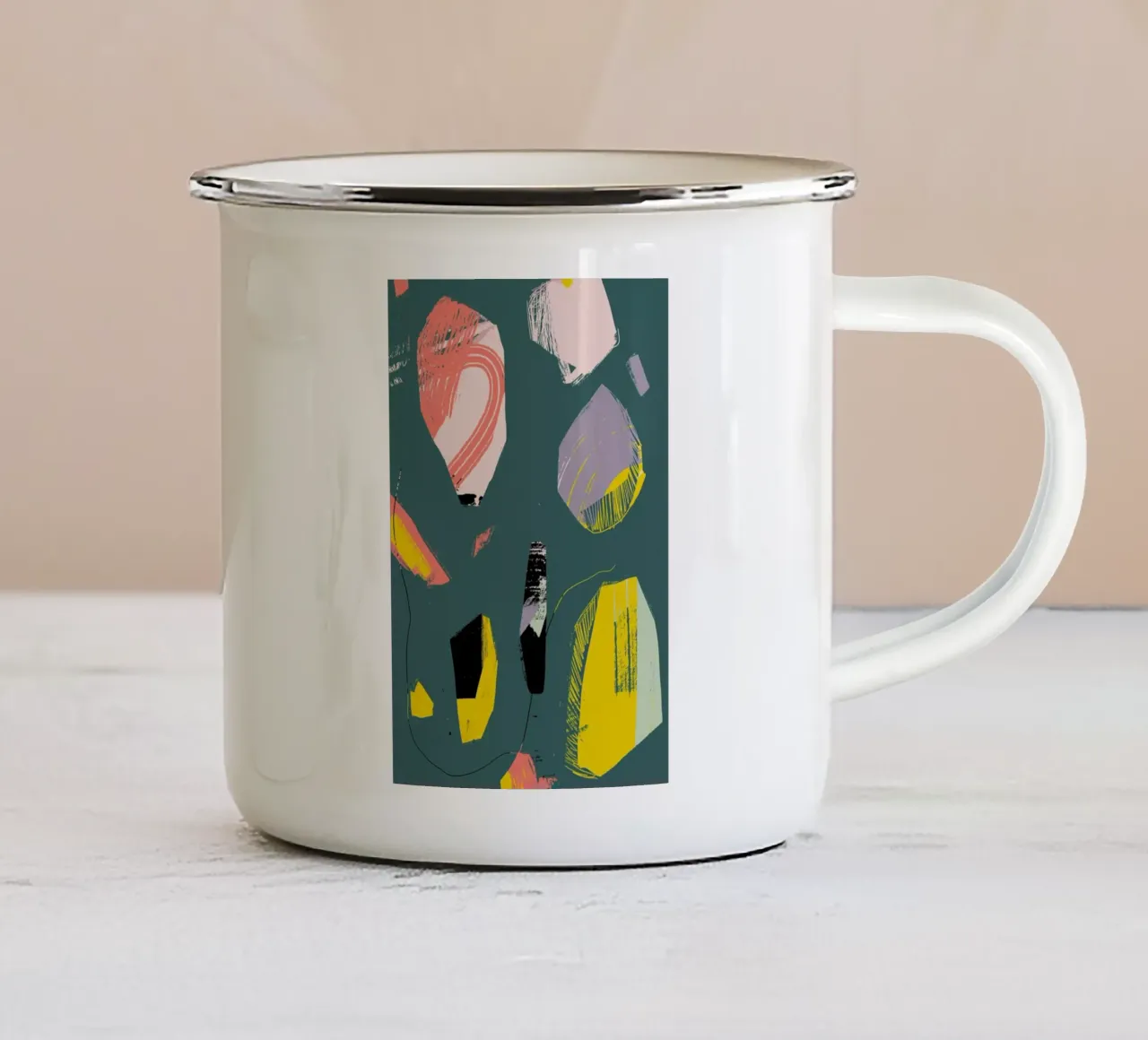 Jade Rock tazza in smalto da Jilli Darling Art