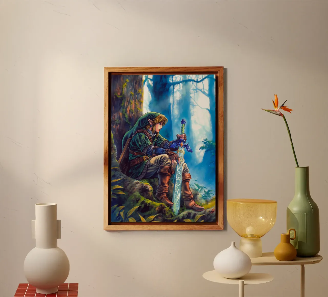 Link La leggenda di Zelda alluminio dibond da Fleur de Lys
