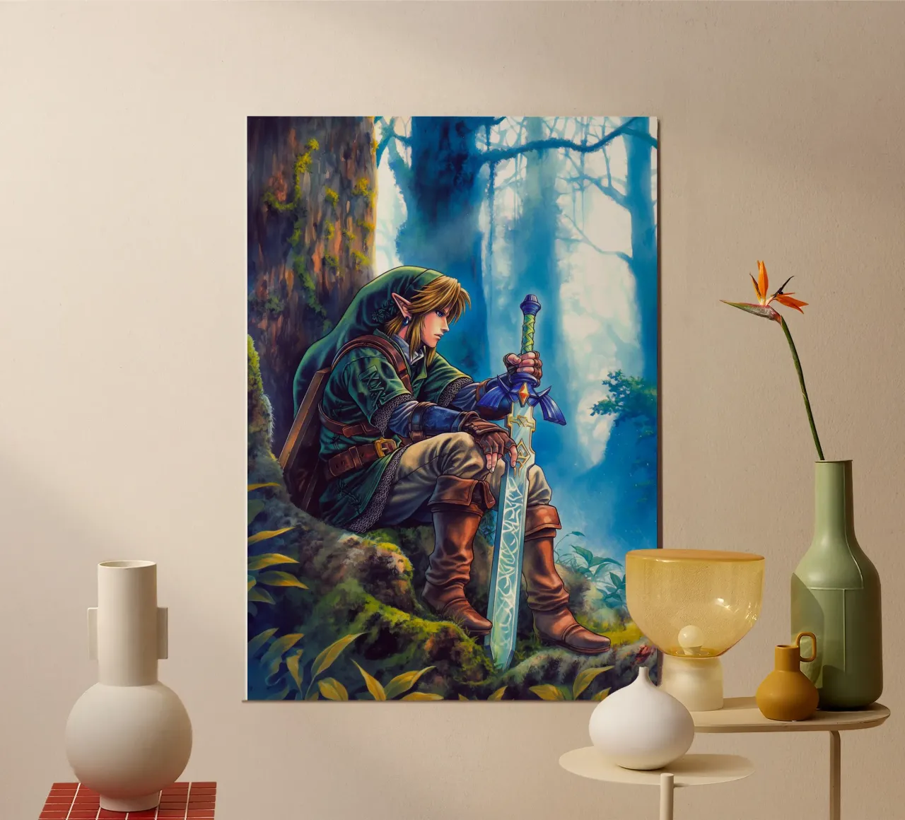 Link La leggenda di Zelda alluminio dibond da Fleur de Lys