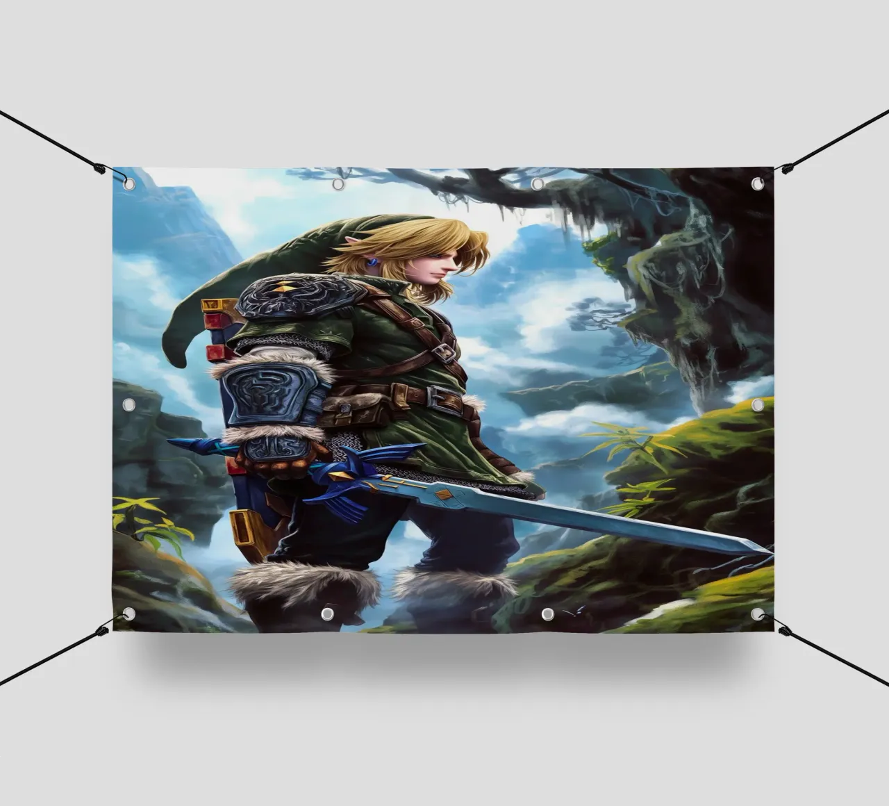 Link La leggenda di Zelda telo in pvc da Fleur de Lys