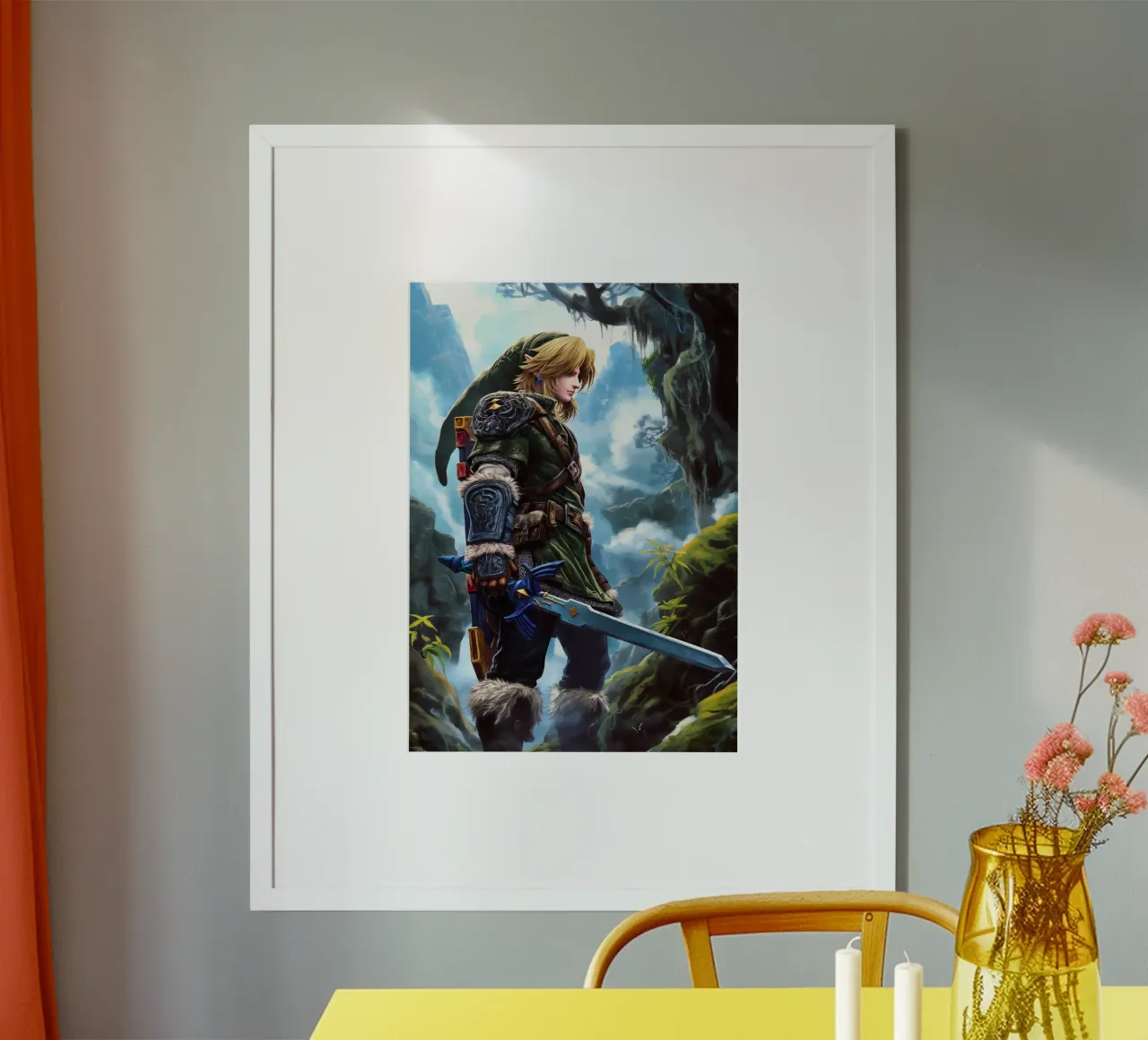 Link La leggenda di Zelda carta hahnemühle da Fleur de Lys