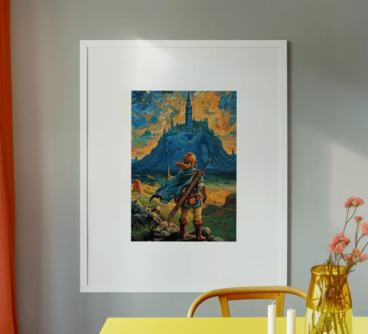 Link La leggenda di Zelda carta hahnemühle da Fleur de Lys