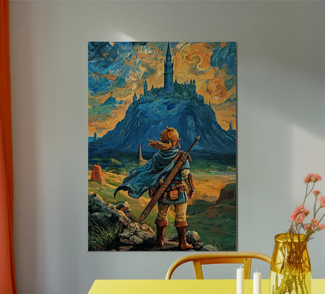 Link La leggenda di Zelda carta hahnemühle da Fleur de Lys