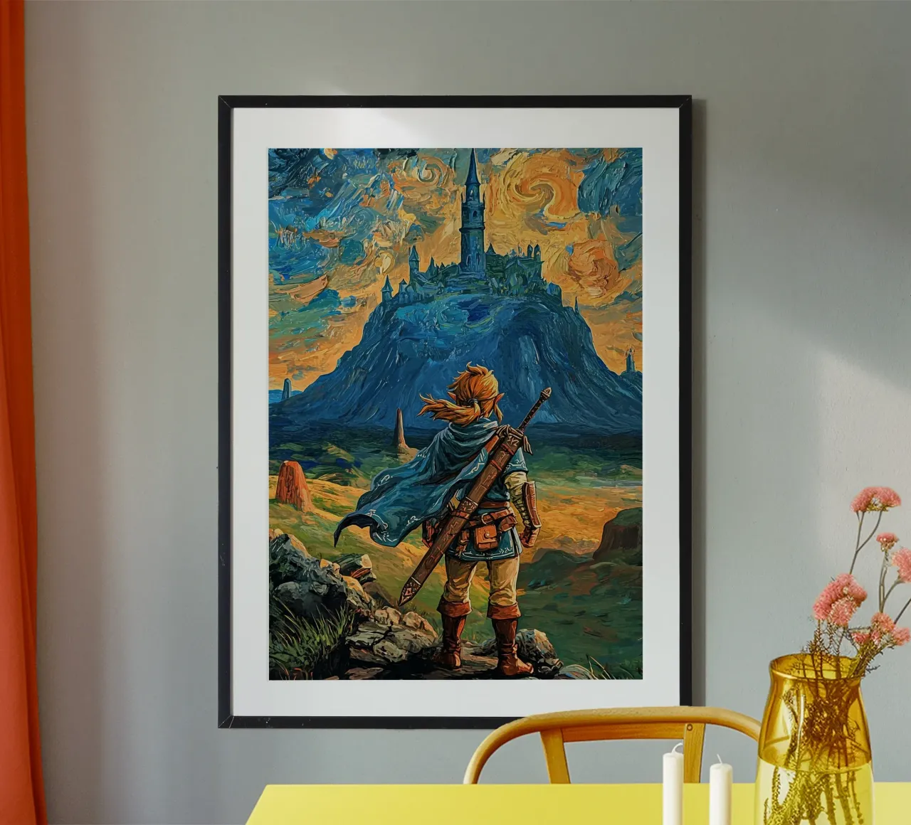 Link La leggenda di Zelda carta hahnemühle da Fleur de Lys