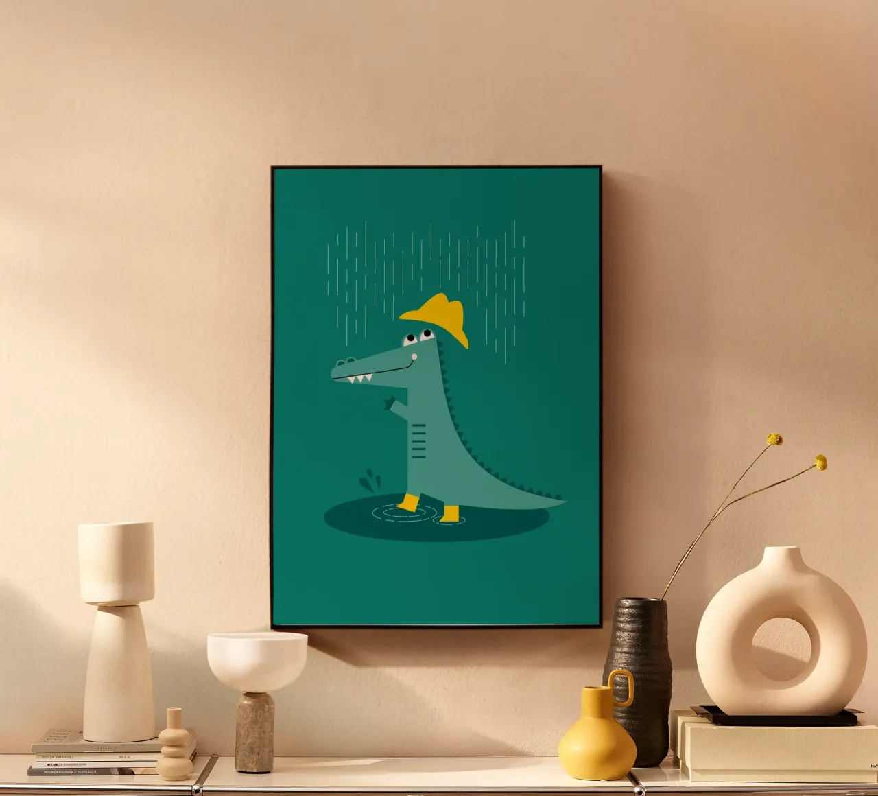 Dancing in the rain Crocodile plexiglass da Carolin Vonhoff