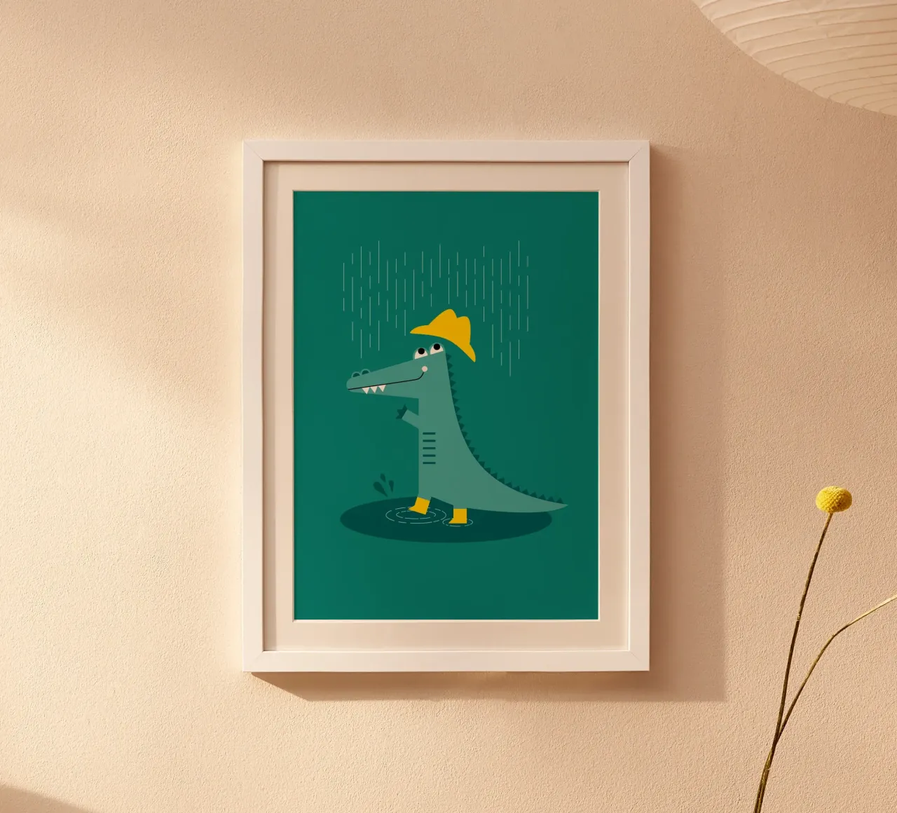 Dancing in the rain Crocodile carta hahnemühle da Carolin Vonhoff