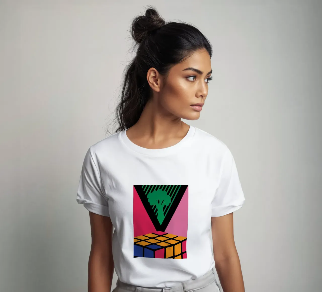 Rubik colorato t-shirt da LOOK DIFFERENT