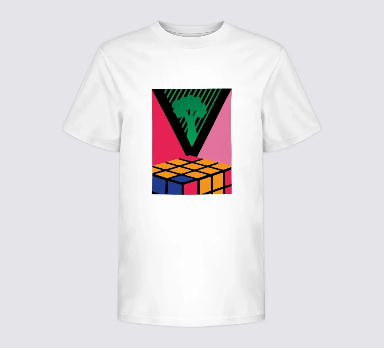 Colorful Rubik kids t-shirt by LOOK DIFFERENT