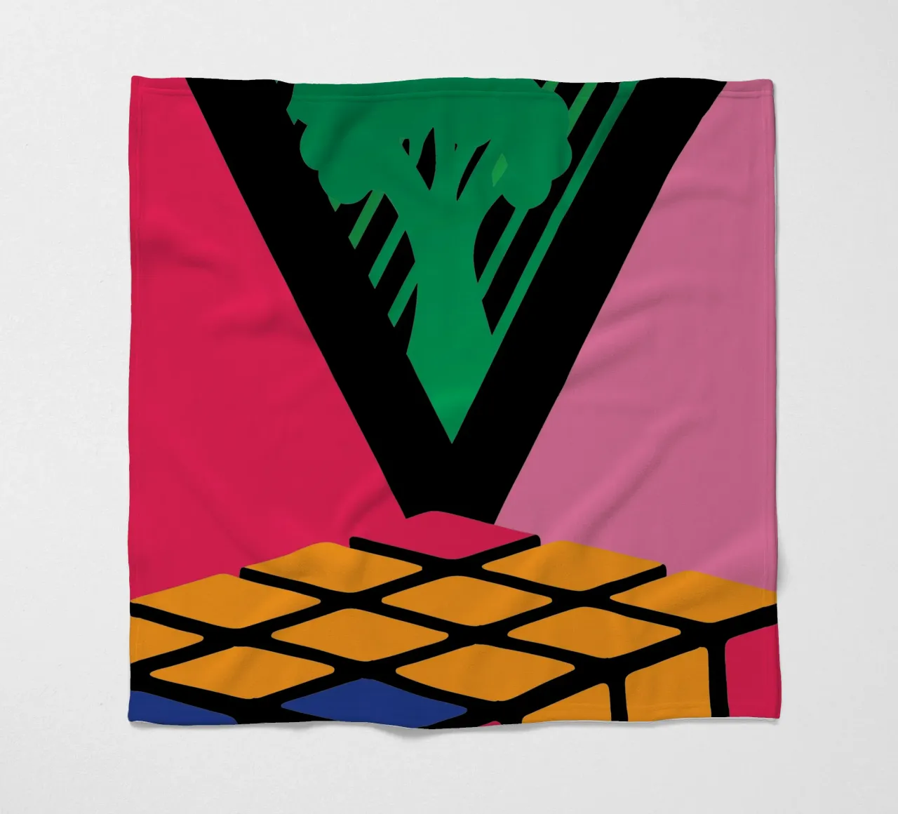Rubik colorato coperta in pile da LOOK DIFFERENT