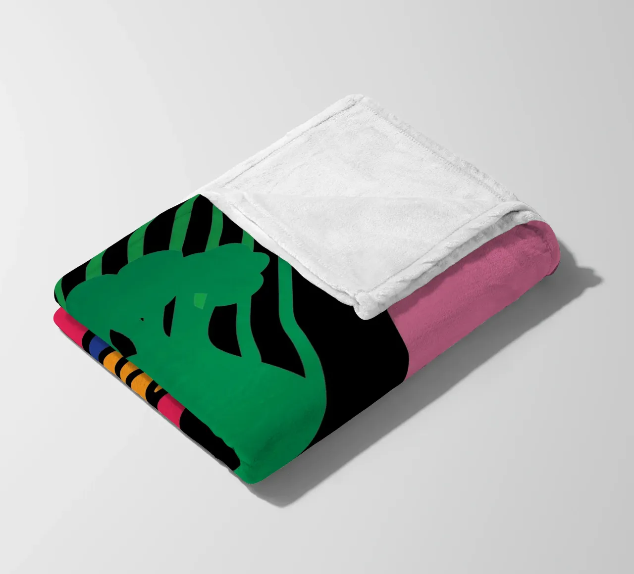 Rubik colorato coperta in pile da LOOK DIFFERENT