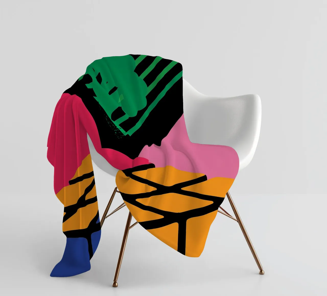 Rubik colorato coperta in pile da LOOK DIFFERENT