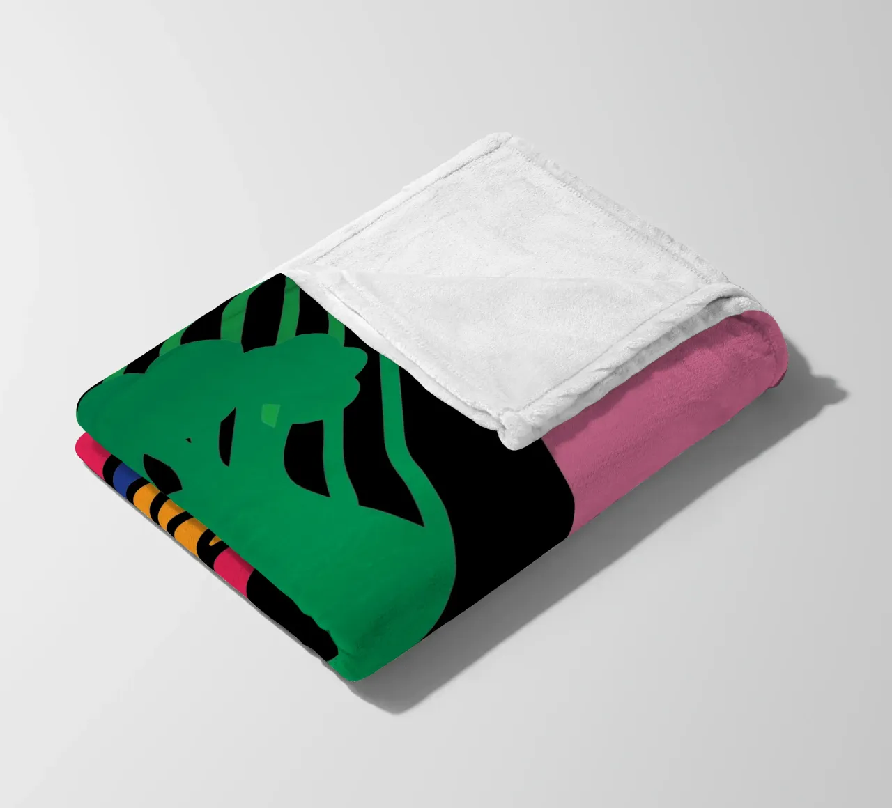 Rubik colorato coperta in pile da LOOK DIFFERENT