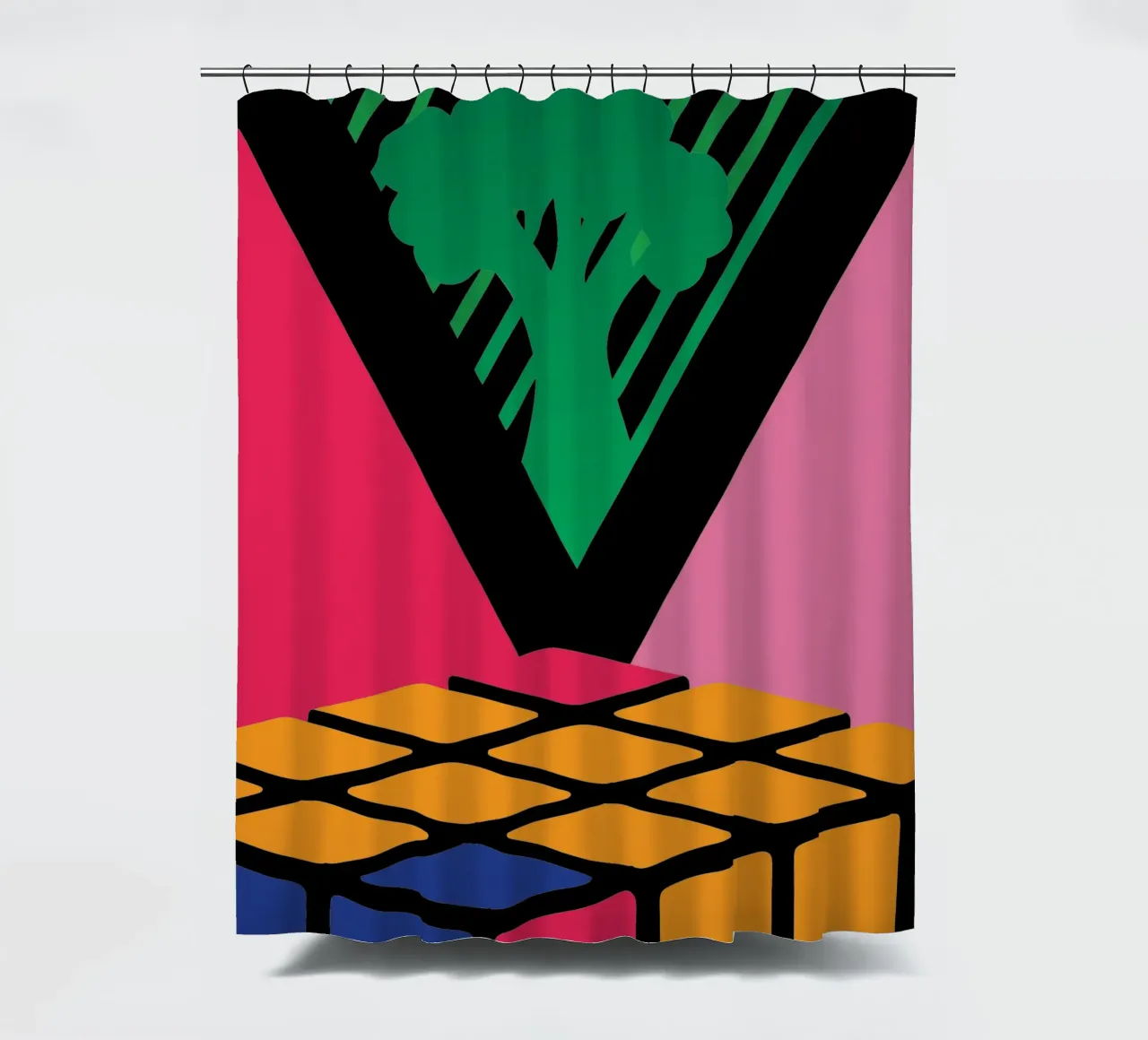 Rubik colorato tenda da doccia da LOOK DIFFERENT