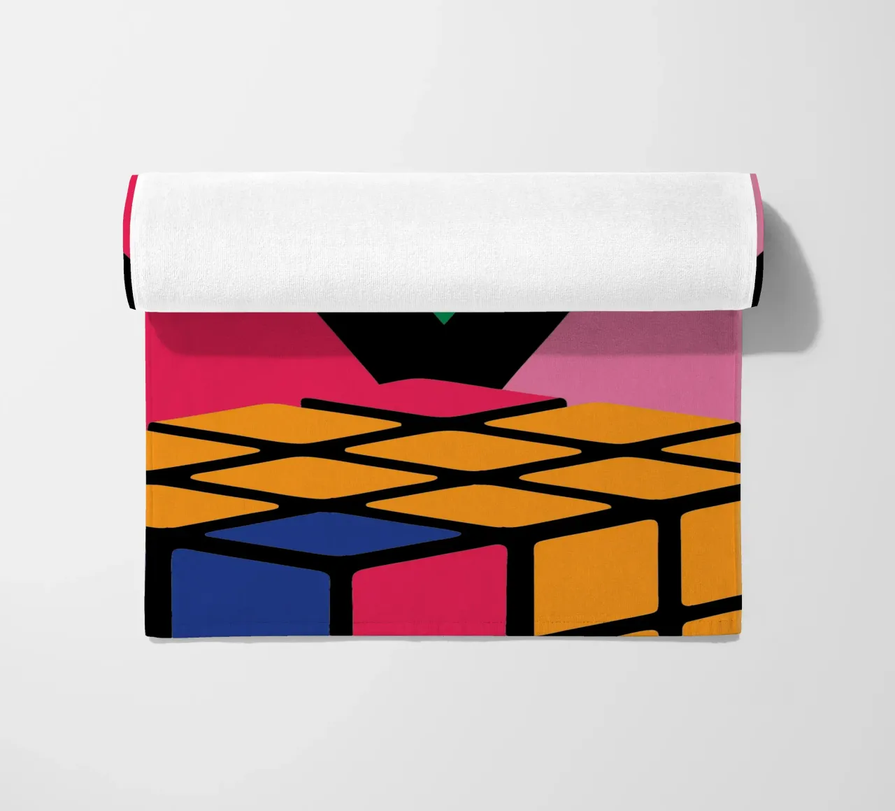 Rubik colorato telo mare da LOOK DIFFERENT