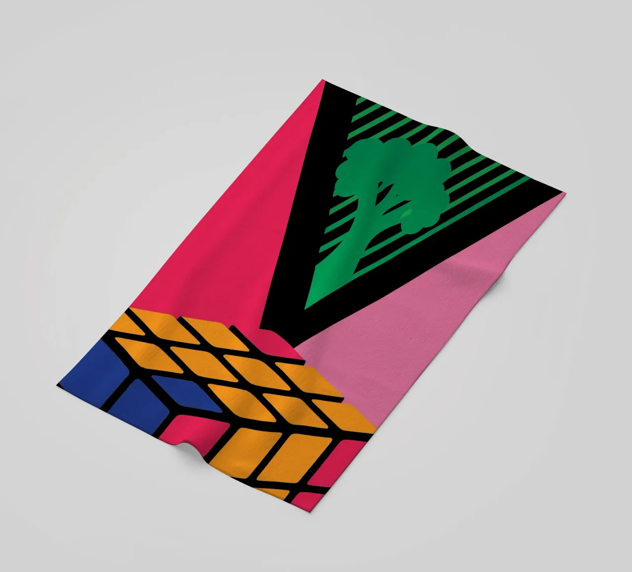 Rubik colorato telo mare da LOOK DIFFERENT