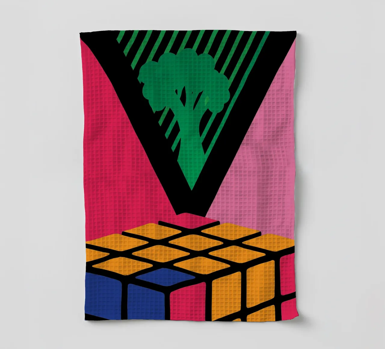 Rubik colorato canovaccio da cucina da LOOK DIFFERENT
