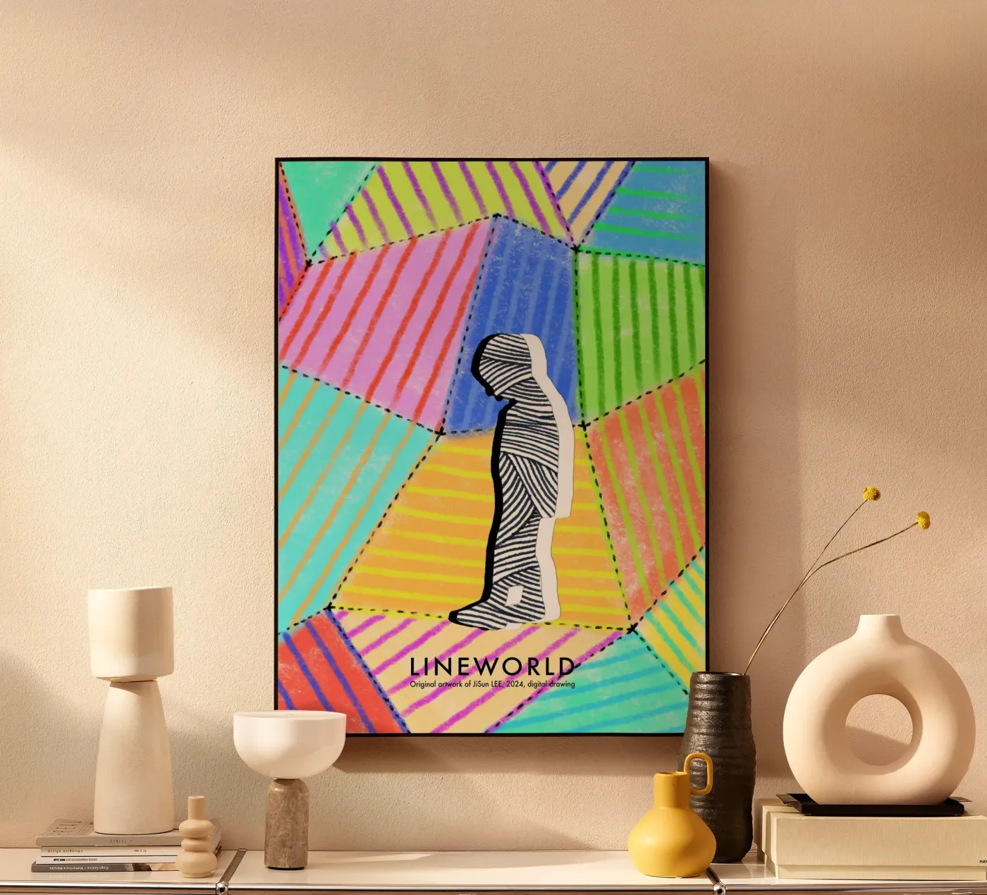 Lineworld-1 acryl van artleejisun