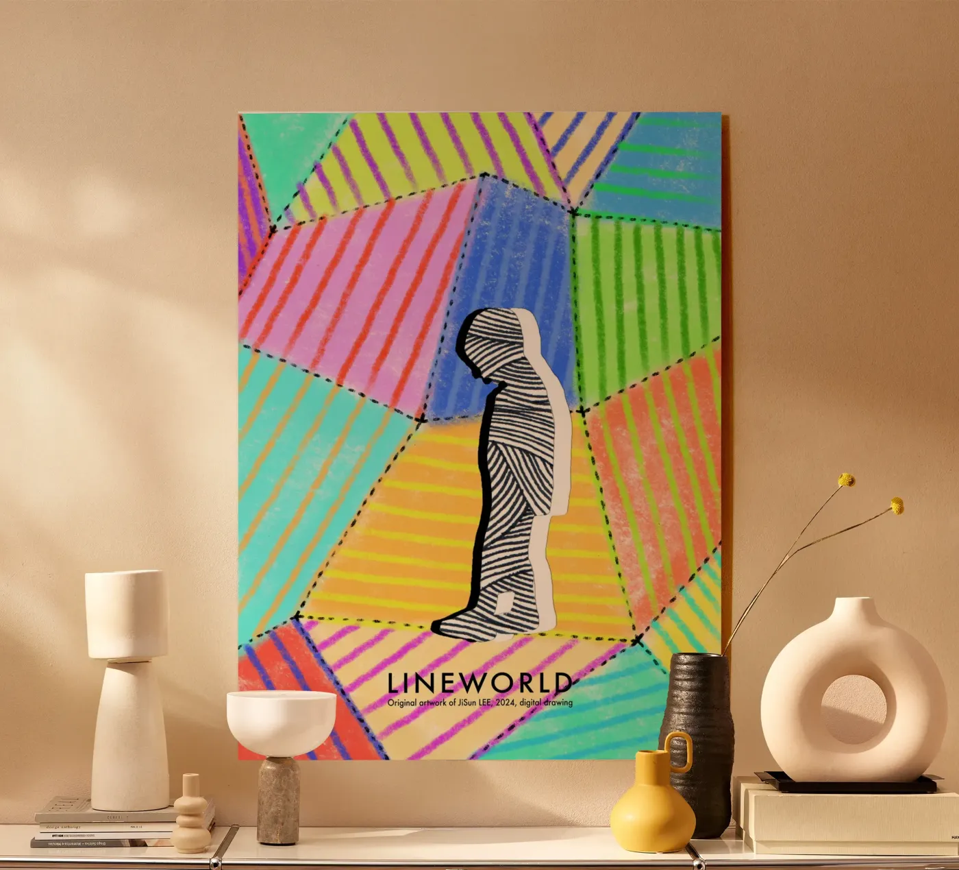 Lineworld-1 acryl van artleejisun