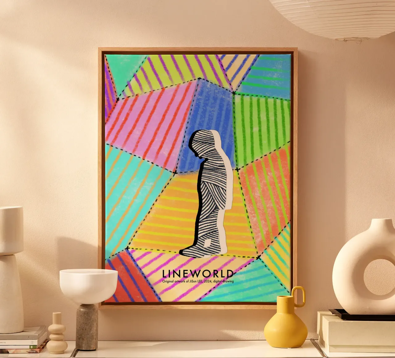Lineworld-1 tela da artleejisun