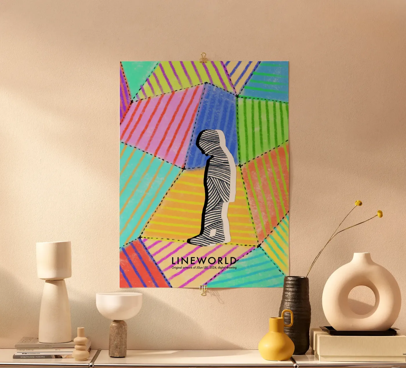 Lineworld-1 poster da artleejisun