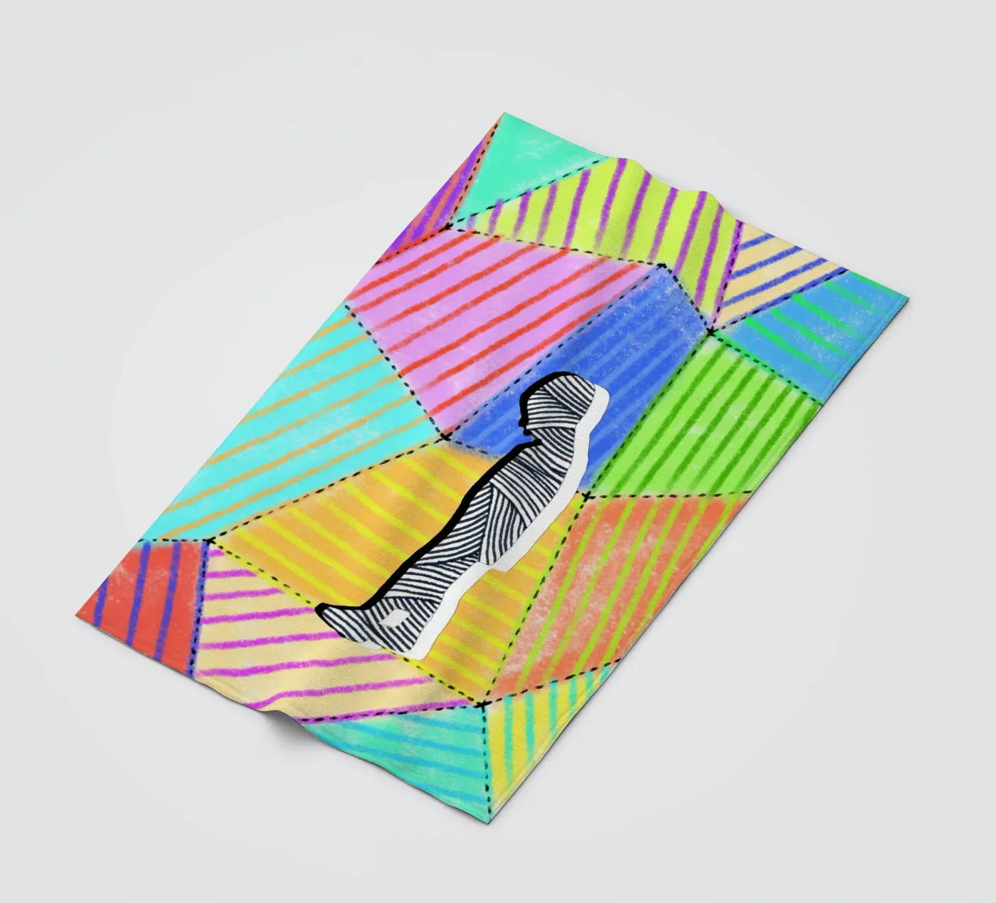 Lineworld-1 fleecedeken van artleejisun