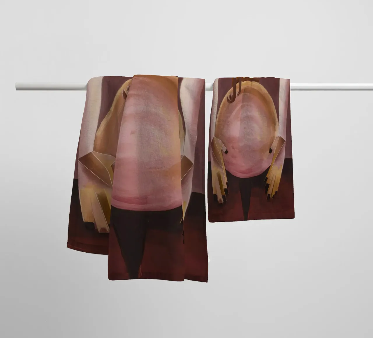 Culla Eco Rosa asciugamano da bagno da Obisidian Brush