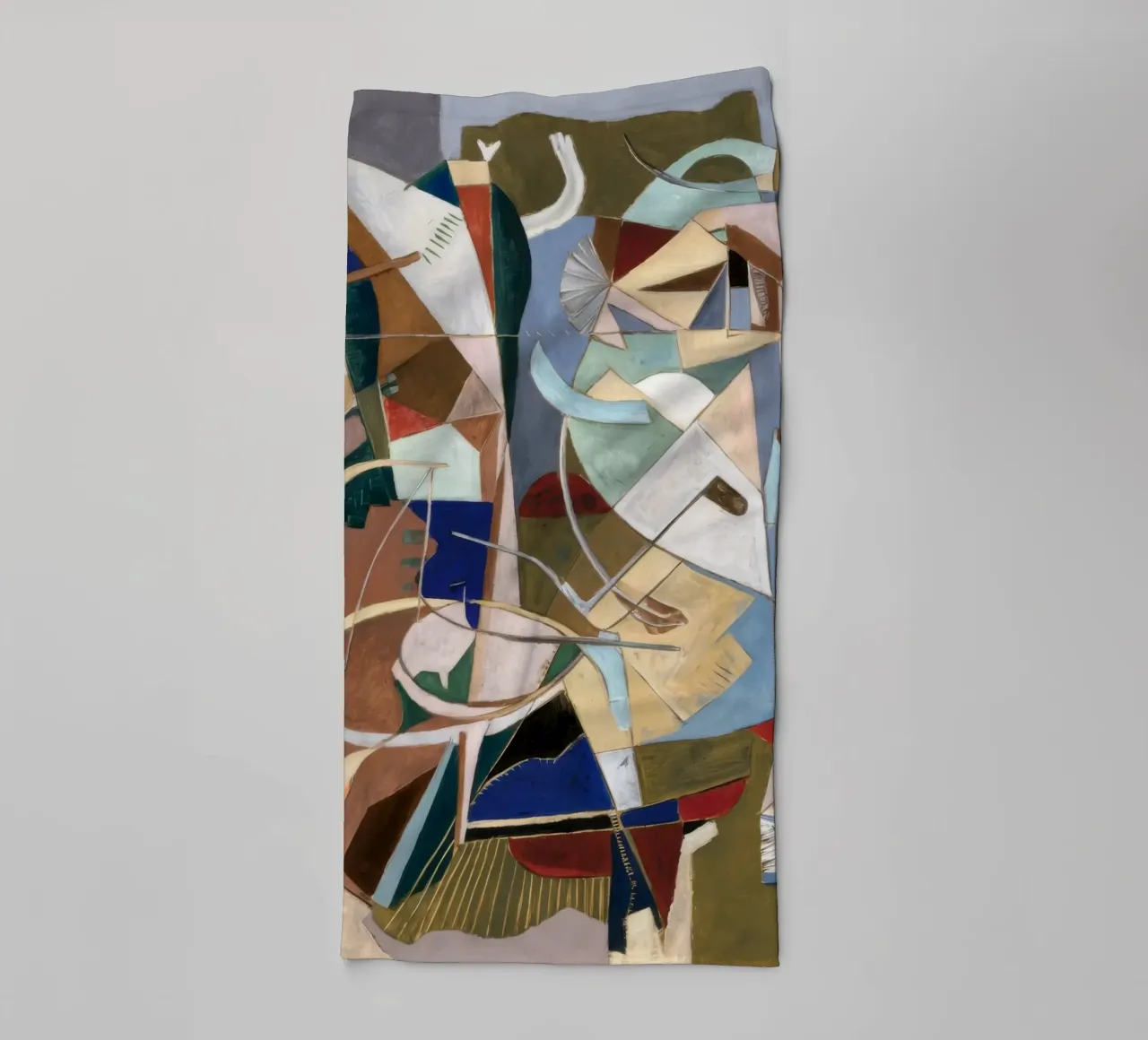 Flusso geometrico della discordia asciugamano da bagno da Obisidian Brush