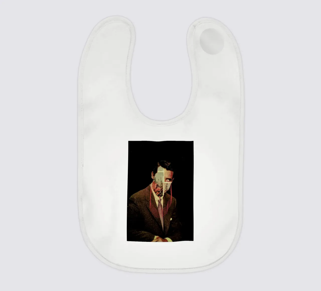 Portrait baby bib by Frank Moth