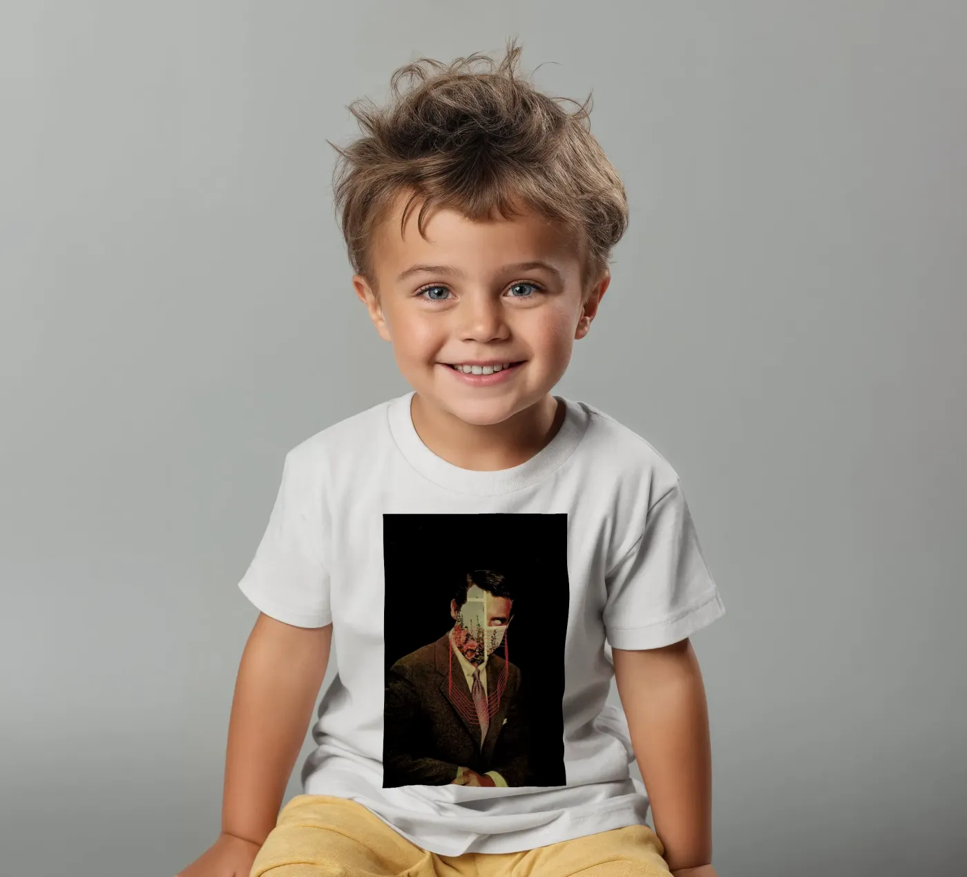 Portrait kinder t-shirt van Frank Moth