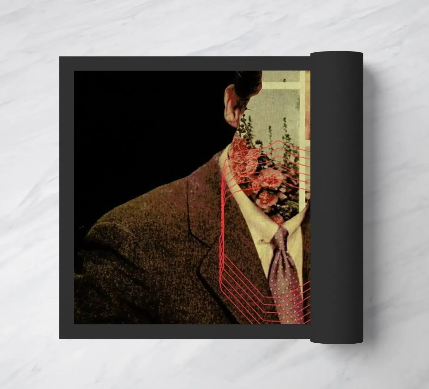 Portrait doormat by Frank Moth