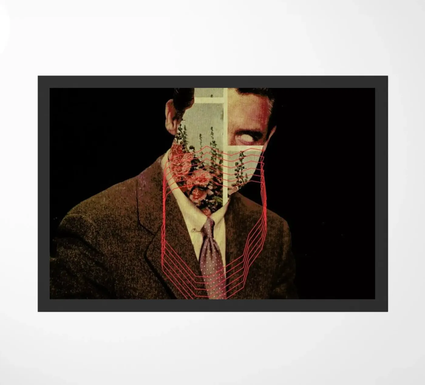 Portrait doormat by Frank Moth