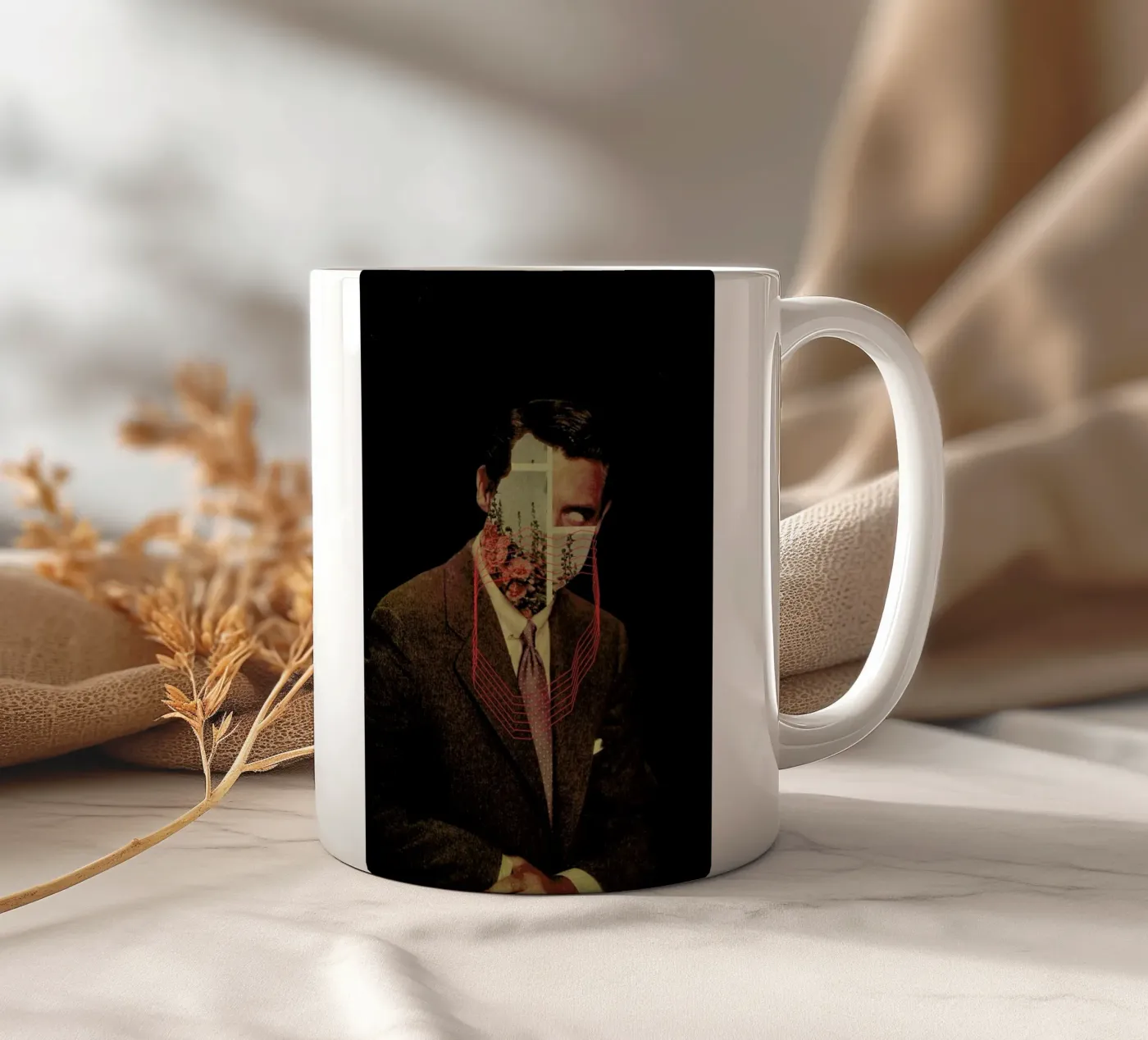 Portrait ceramic mug by Frank Moth