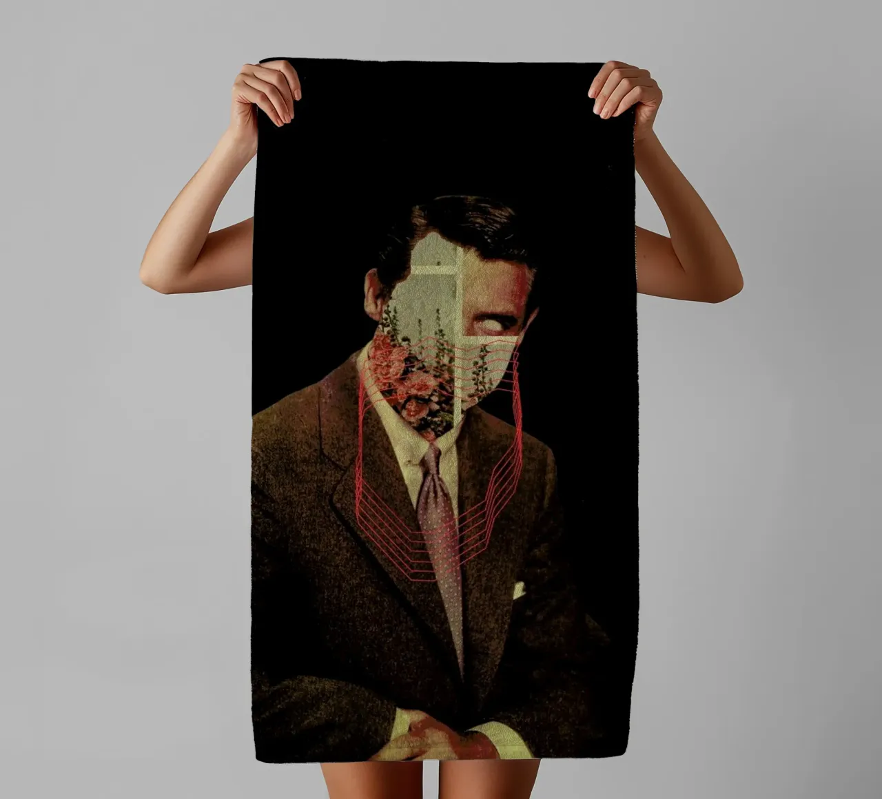 Portrait asciugamano da bagno da Frank Moth