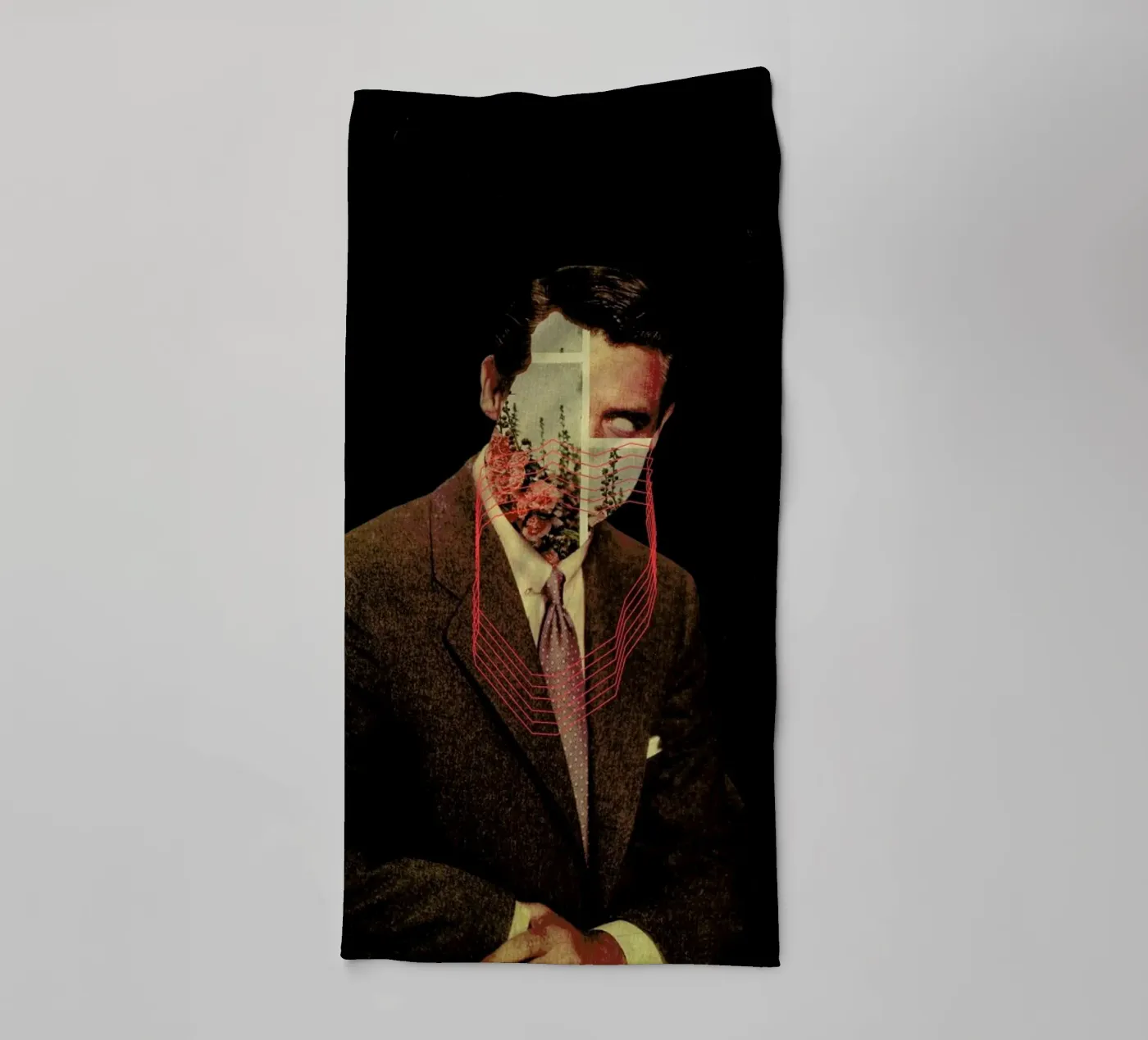Portrait badhanddoek van Frank Moth