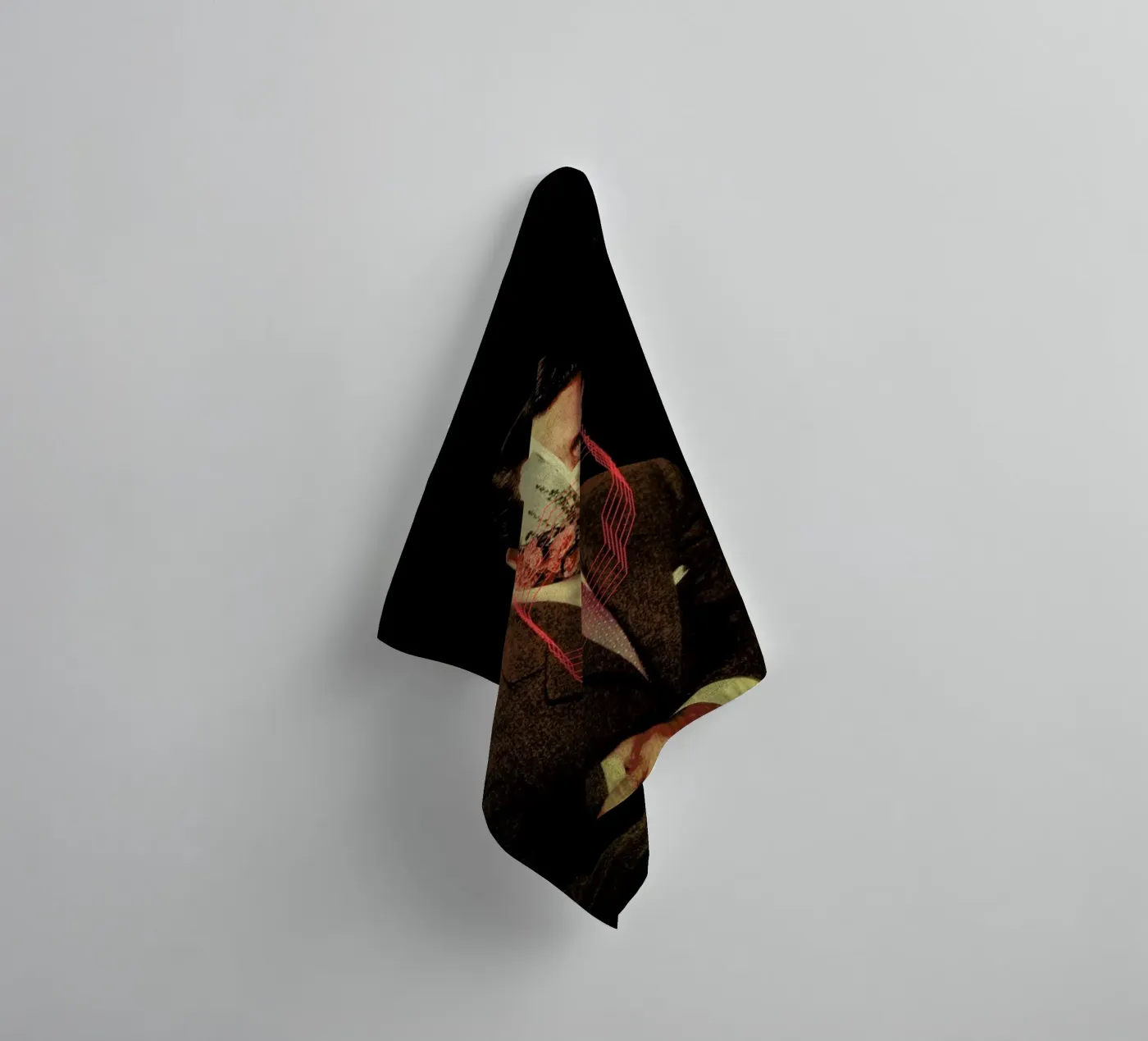 Portrait badhanddoek van Frank Moth