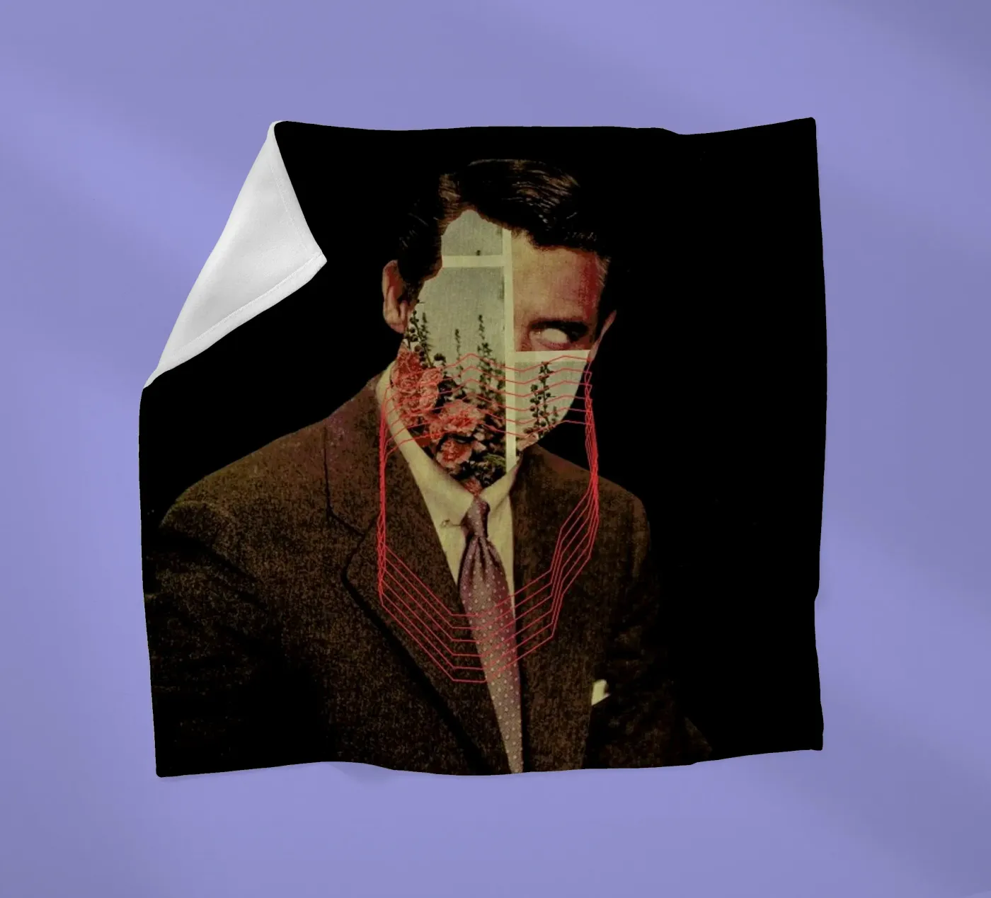 Portrait fleecedeken van Frank Moth