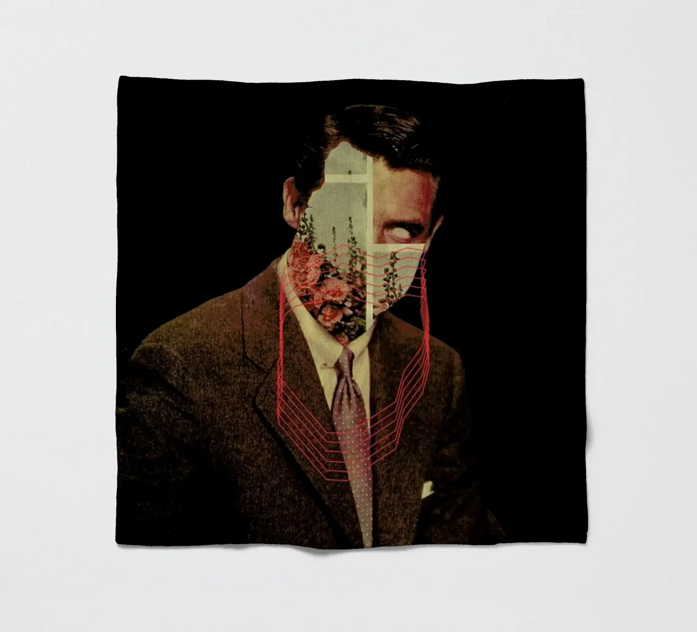 Portrait fleecedeken van Frank Moth