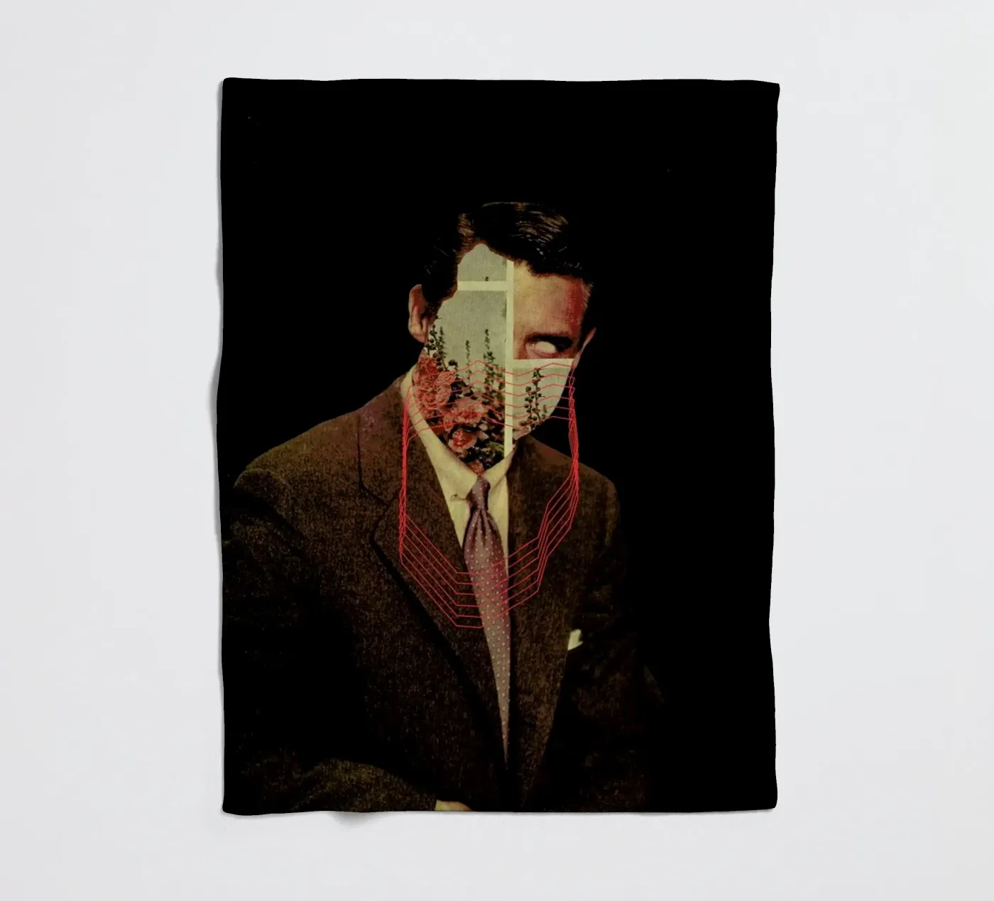 Portrait fleecedeken van Frank Moth