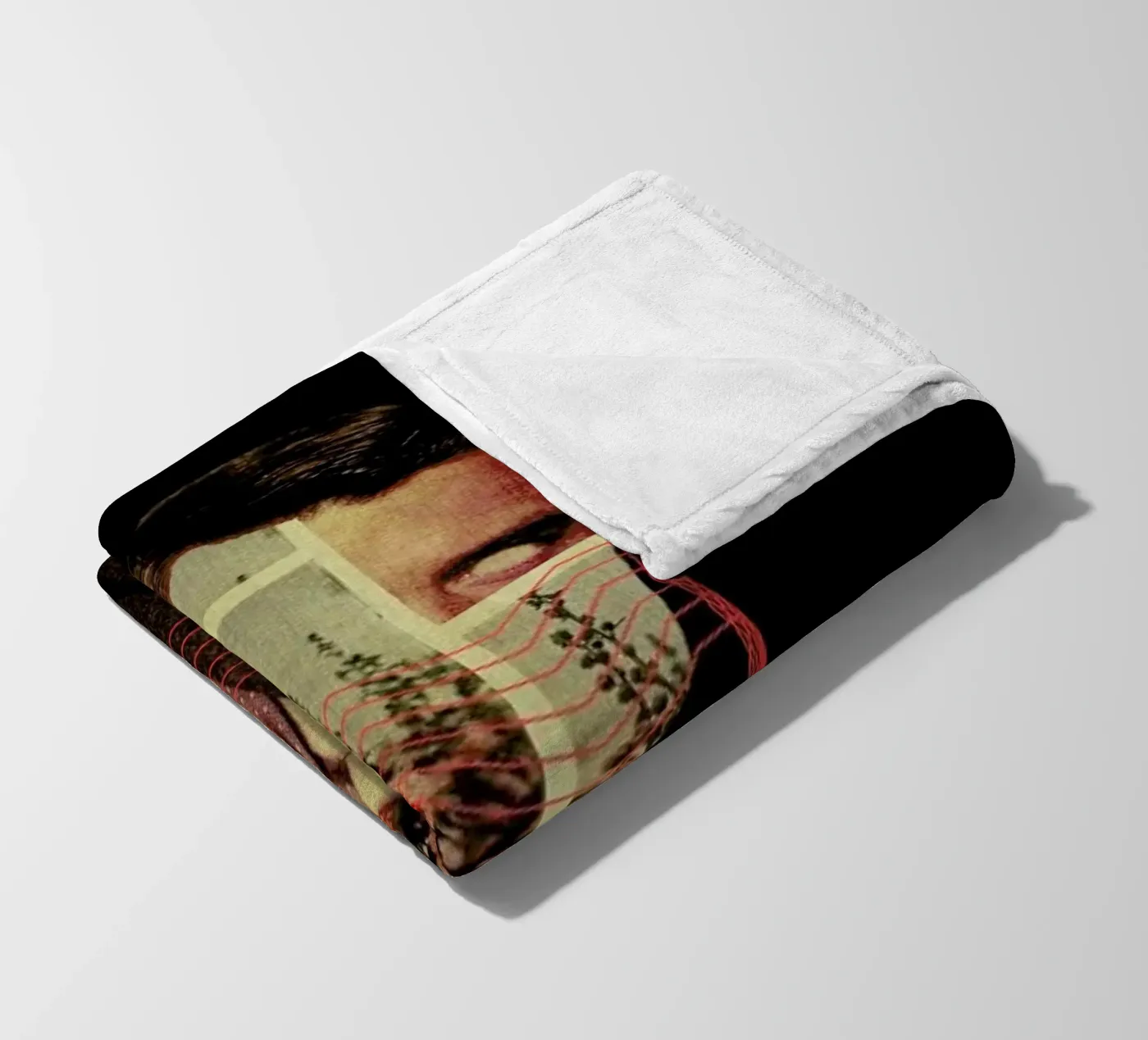 Portrait fleecedeken van Frank Moth