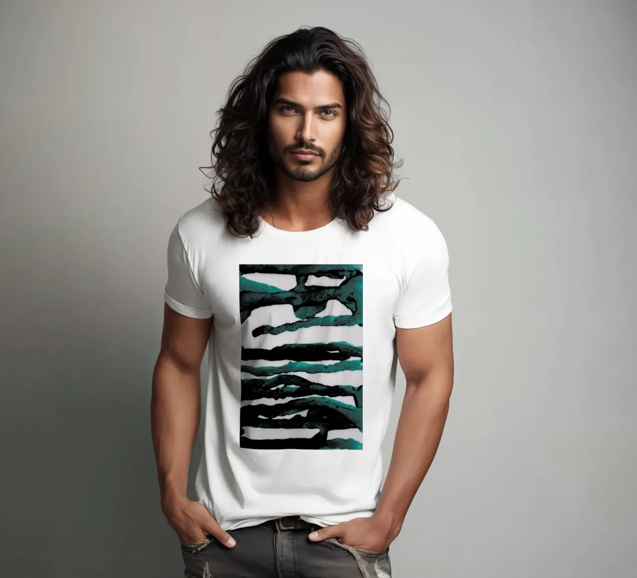 Abstract Forest 3 of 3 camiseta de Studio Nahili