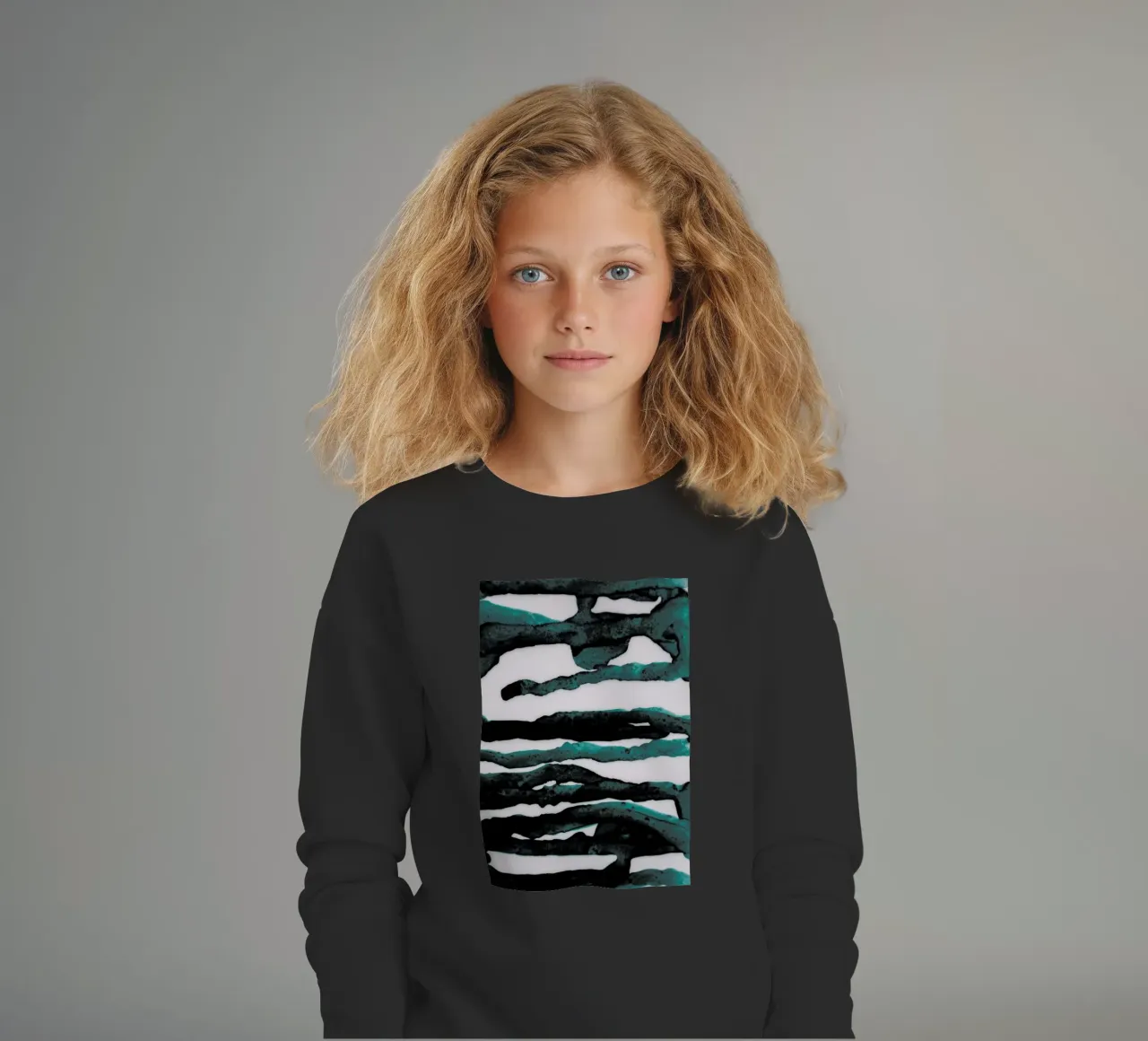 Abstract Forest 3 of 3 felpa bambino da Studio Nahili