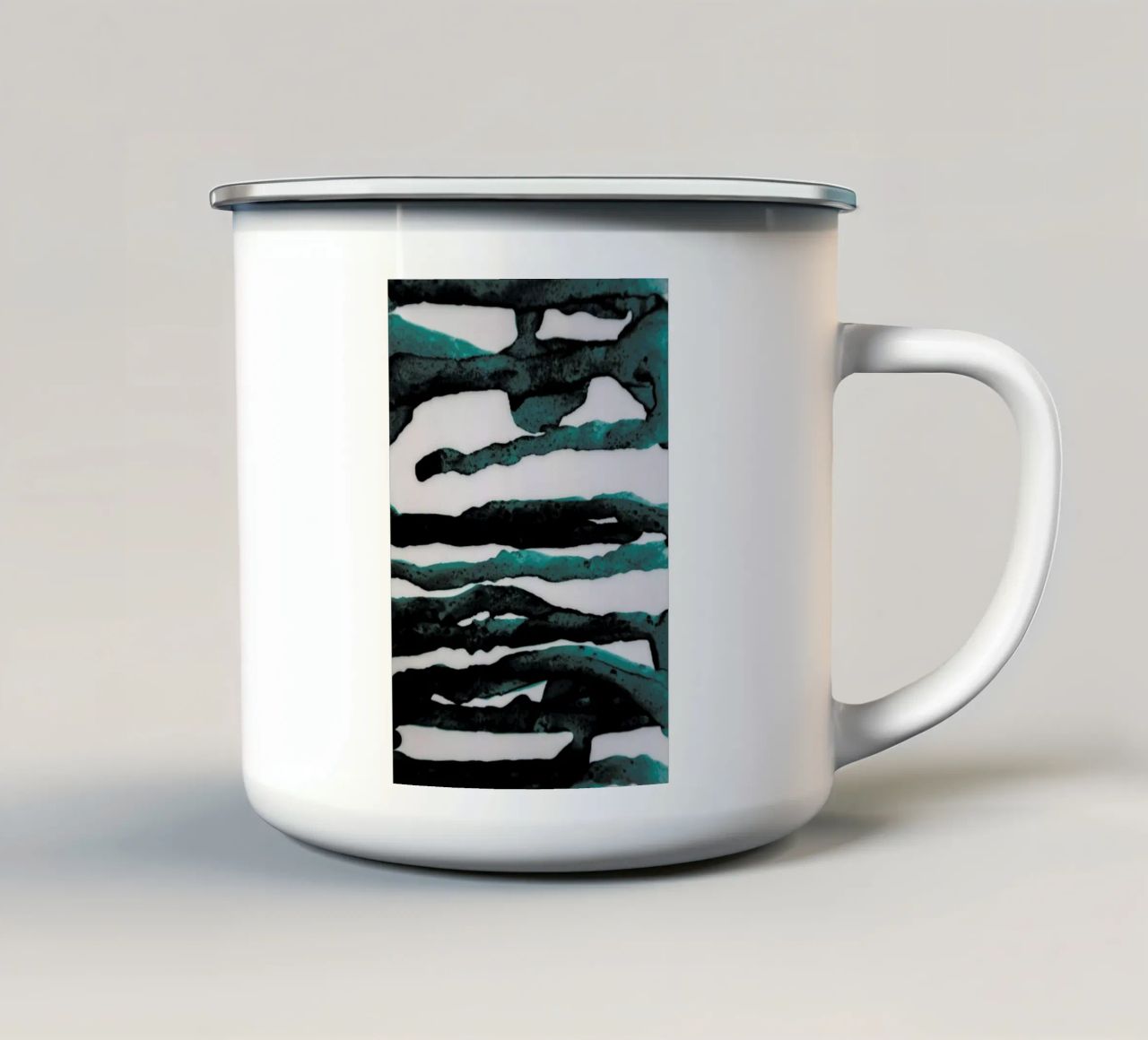 Abstract Forest 3 of 3 tazza in smalto da Studio Nahili