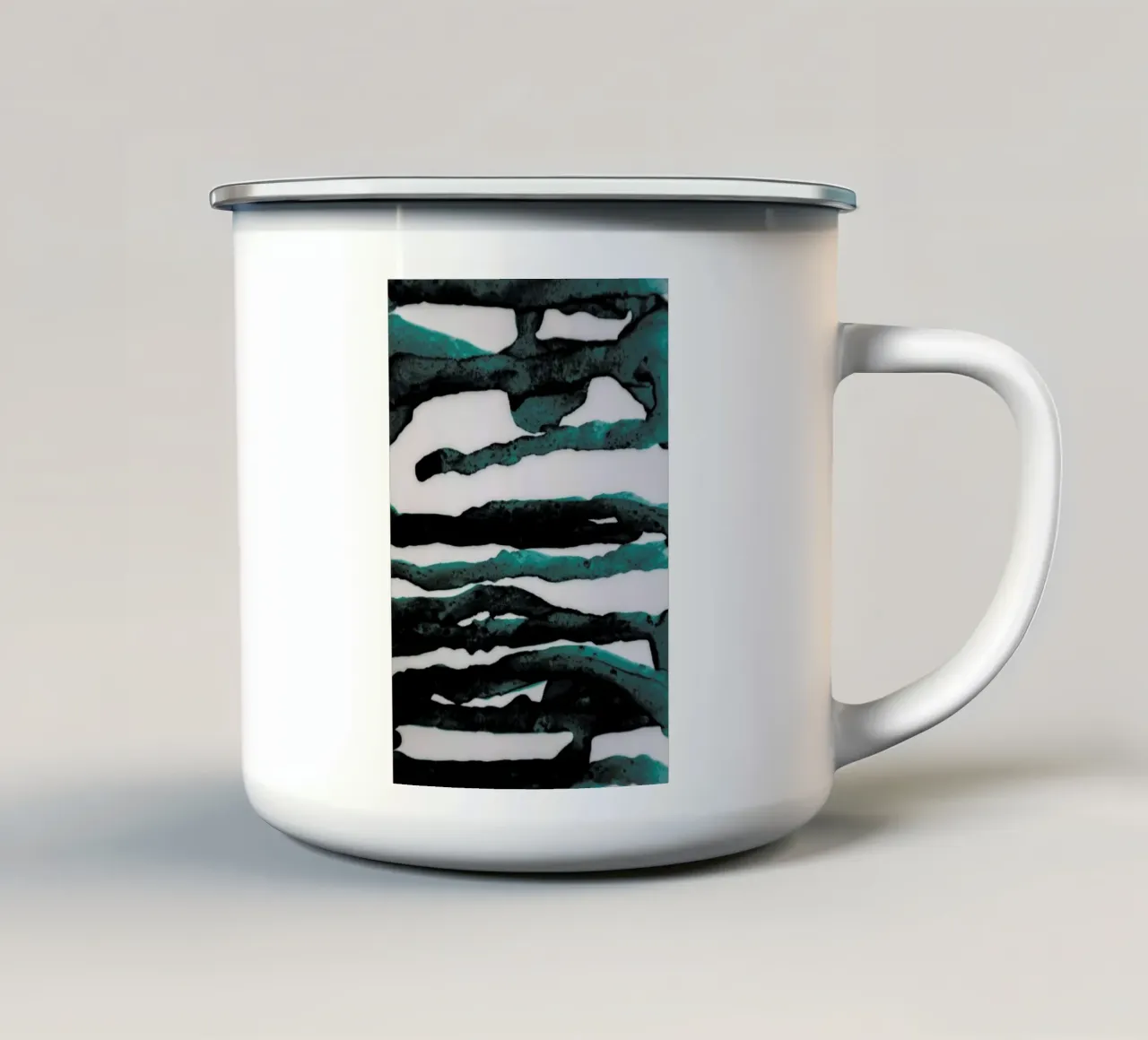 Abstract Forest 3 of 3 Emaille Tasse von Studio Nahili