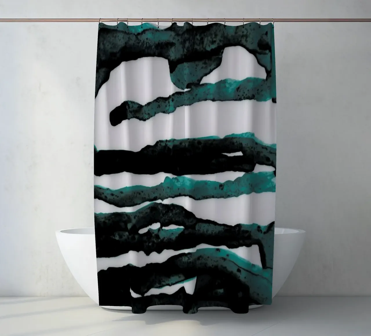 Abstract Forest 3 of 3 tenda da doccia da Studio Nahili