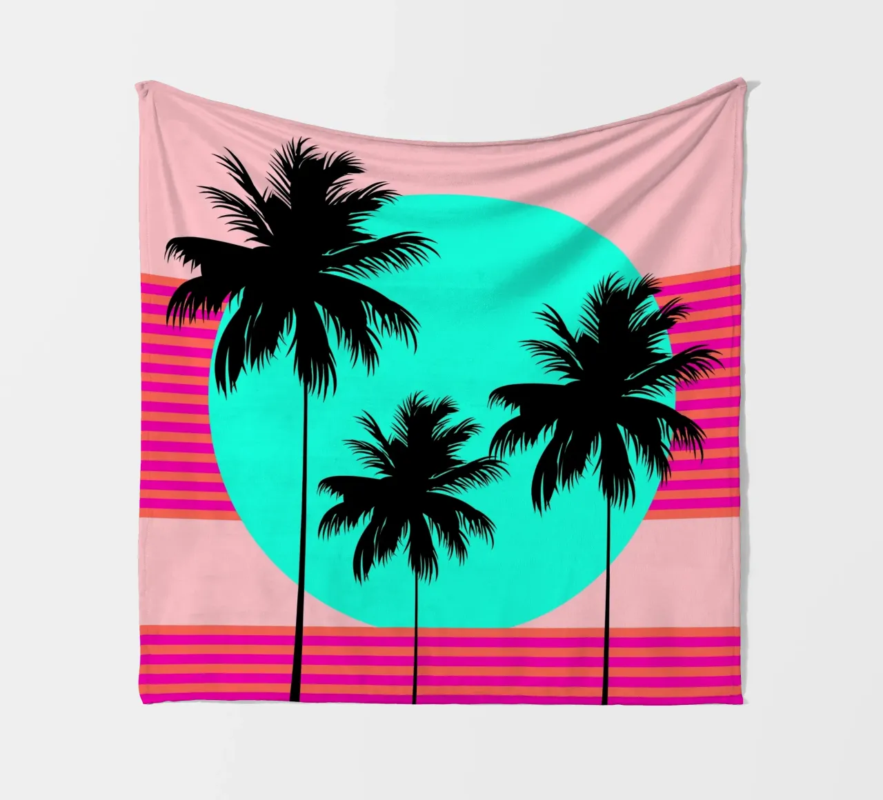 Hello California Sunset Palms coperta in pile da SilverPegasus