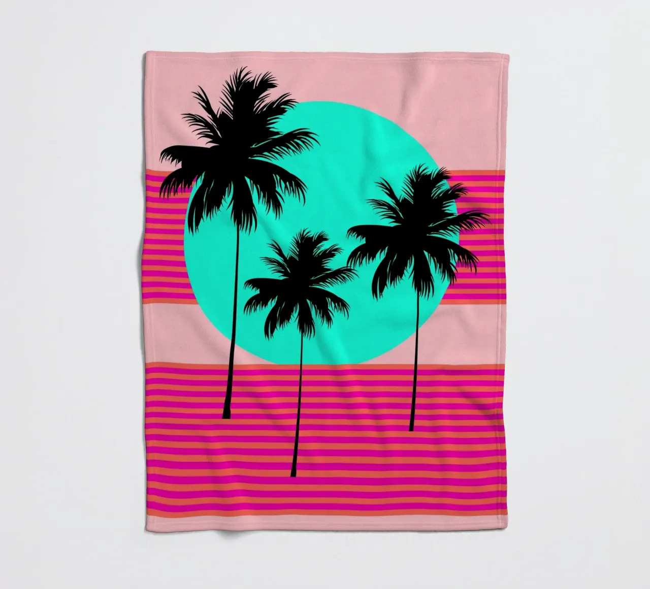 Hello California Sunset Palms coperta in pile da SilverPegasus