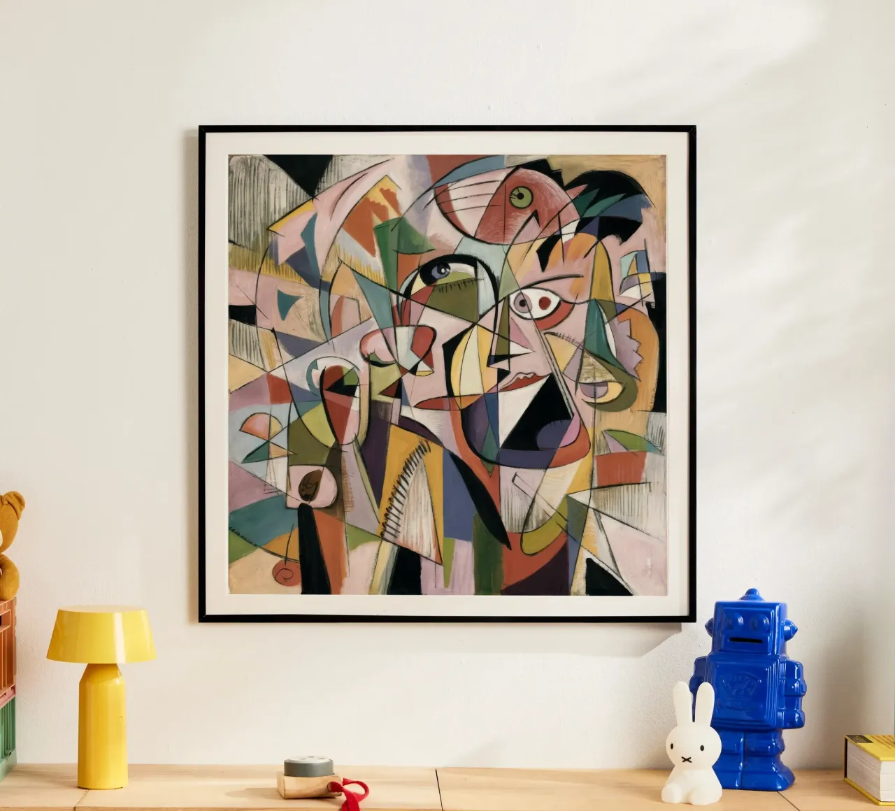 Facce eco cubiste poster da Obisidian Brush