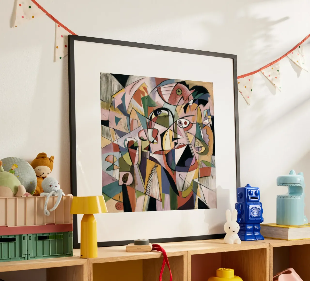 Facce eco cubiste poster da Obisidian Brush