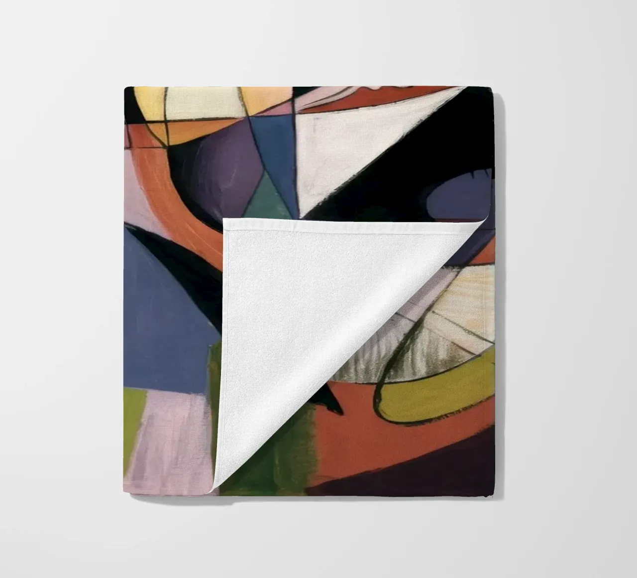 Facce eco cubiste telo mare da Obisidian Brush